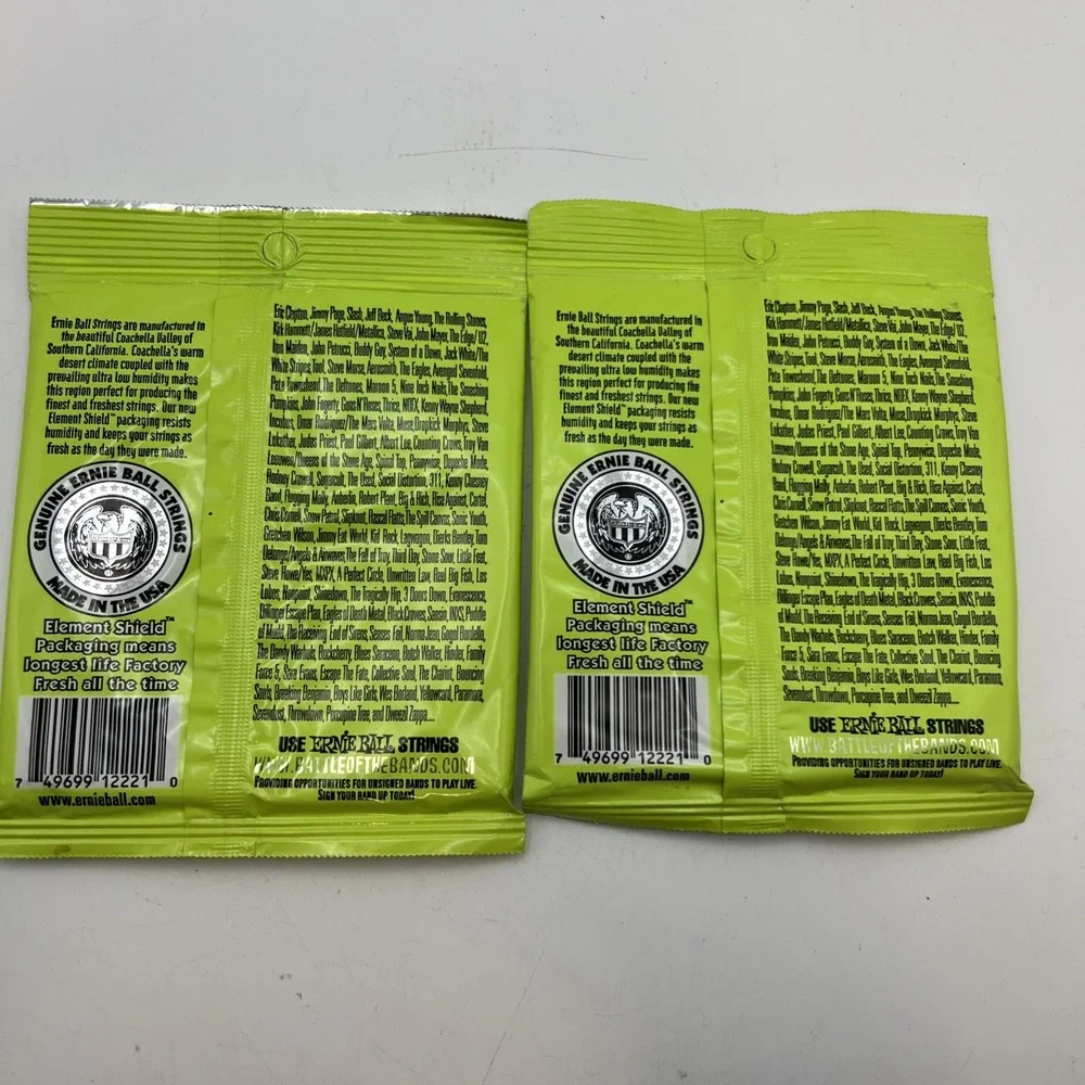 Two Packs Ernie Ball 2221 electric guitar strings, Regular Slinky .010-.046